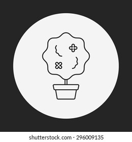 plant line icon