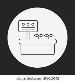 plant line icon