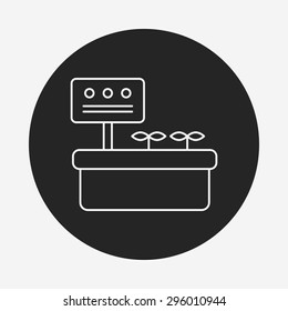 plant line icon