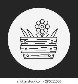 plant line icon