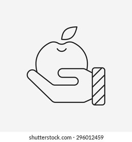 plant line icon