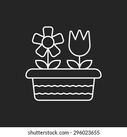 plant line icon