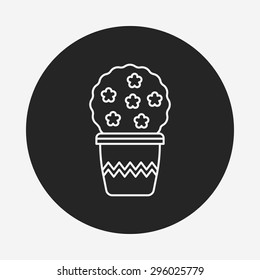 plant line icon