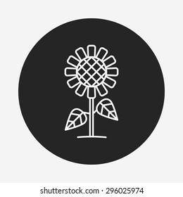 plant line icon