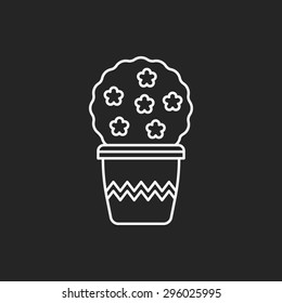 plant line icon