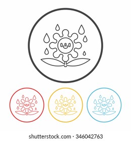 plant line icon