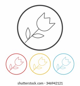 plant line icon