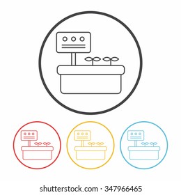 plant line icon
