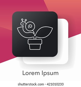 plant line icon