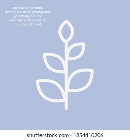 plant line icon, outline vector illustration.