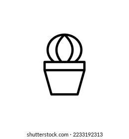 Plant line icon vector design