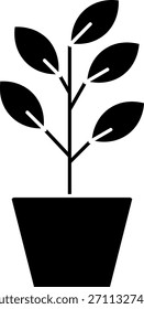 Línea de planta de diseño de íconos de Vector