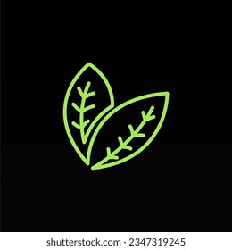 Plant logo design concept template. Leaf logo icon design. Nature logo design template