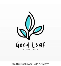 Plant logo design concept template. Leaf logo icon design. Nature logo design template
