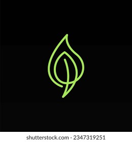 Plant logo design concept template. Leaf logo icon design. Nature logo design template