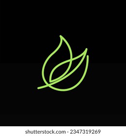 Design-Design-Vorlage für das Pflanzenlogo. Leaf Logo Symbol Design. Design-Vorlage für das Naturlogo