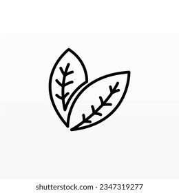 Plantilla de concepto de diseño del logotipo de planta. Diseño de iconos de logotipo de hoja. Plantilla de diseño de logotipo de naturaleza