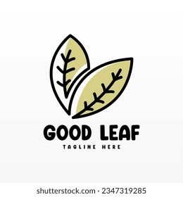 Plantilla de concepto de diseño del logotipo de planta. Diseño de iconos de logotipo de hoja. Plantilla de diseño de logotipo de naturaleza