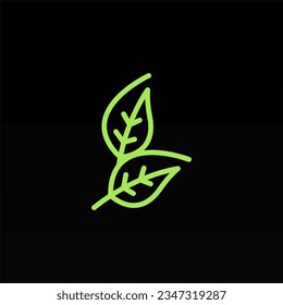 Plant logo design concept template. Leaf logo icon design. Nature logo design template