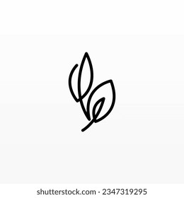 Plantilla de concepto de diseño del logotipo de planta. Diseño de iconos de logotipo de hoja. Plantilla de diseño de logotipo de naturaleza