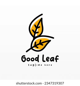 Plantilla de concepto de diseño del logotipo de planta. Diseño de iconos de logotipo de hoja. Plantilla de diseño de logotipo de naturaleza