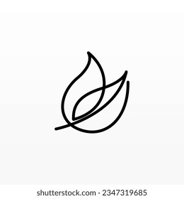 Plant logo design concept template. Leaf logo icon design. Nature logo design template