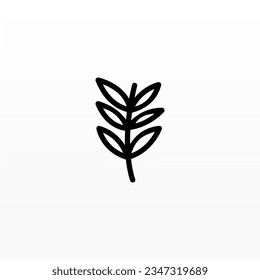 Plant logo design concept template. Leaf logo icon design. Nature logo design template