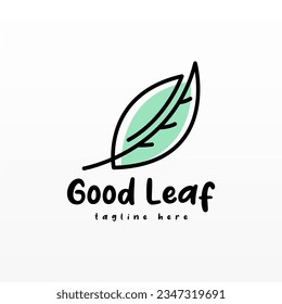 Plant logo design concept template. Leaf logo icon design. Nature logo design template