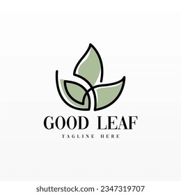 Plant logo design concept template. Leaf logo icon design. Nature logo design template