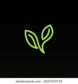 Plant logo design concept template. Leaf logo icon design. Nature logo design template