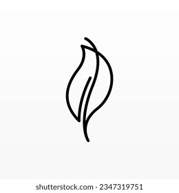 Plant logo design concept template. Leaf logo icon design. Nature logo design template