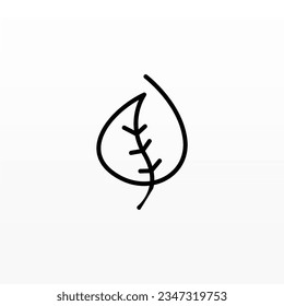 Plantilla de concepto de diseño del logotipo de planta. Diseño de iconos de logotipo de hoja. Plantilla de diseño de logotipo de naturaleza