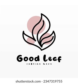 Plant logo design concept template. Leaf logo icon design. Nature logo design template