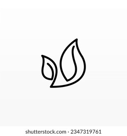 Plantilla de concepto de diseño del logotipo de planta. Diseño de iconos de logotipo de hoja. Plantilla de diseño de logotipo de naturaleza
