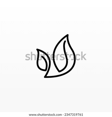 Plant logo design concept template. Leaf logo icon design. Nature logo design template