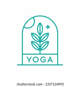 Plant logo design concept. Universal plant design. Simple and elegant style.