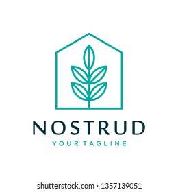 Plant logo design concept. Universal plant design. Simple and elegant style.