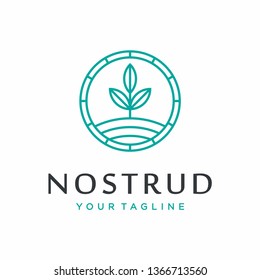 Plant logo design concept. Universal plant design. Simple and elegant style.