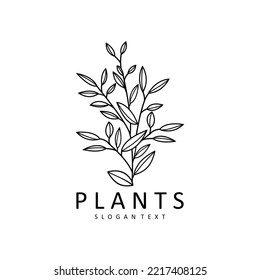 vector de diseño de logotipo de planta