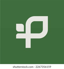 Plantilla de diseño del logotipo de la planta. Diseño de logotipo de marca de planta de naturaleza simple