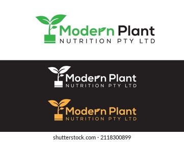 plant logo design vector illustration