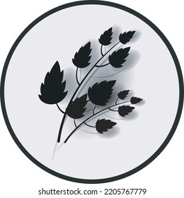 plant logo design with white background