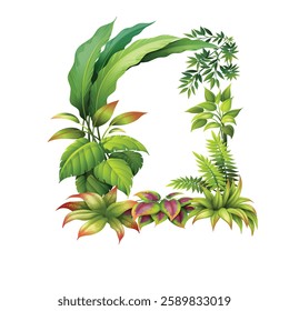 plant logo desing for icon