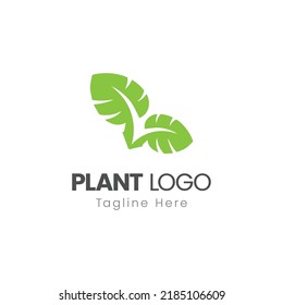 Plant Logo Leaf Sun Nature Logo Design