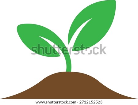 Plant logo symbol, Vector Art, Icons, and Graphics for designers