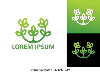 Vector de diseño de plantilla de logotipo de planta