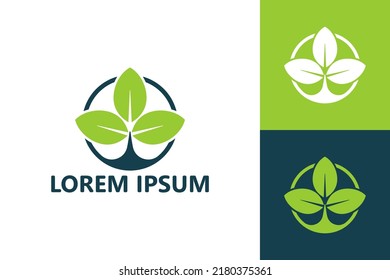 Vector de diseño de plantilla de logotipo de planta