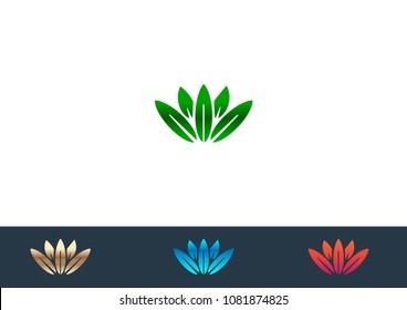 Plant logo template vector illustration
