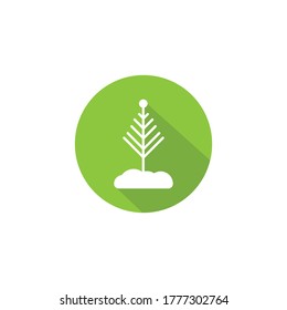 plant logo vector design illustration background template
