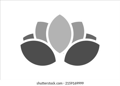 Plant lotus symbol. Flower lily vector